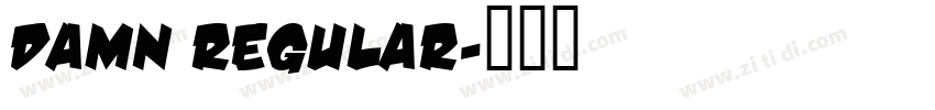 damn regular字体转换